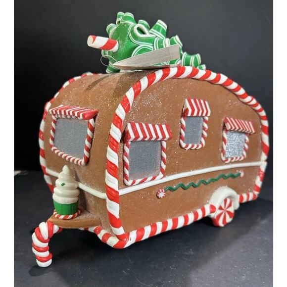 NWT Rare Retired-Dillards Trimsetter Gingerbread Camper Light Up LED 12.5. X 10 - Picture 10 of 10